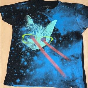Laser Cat Graphic T-Shirt